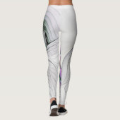 Moderne Abstracte Shy Fantasy Figuur Fractal Art Leggings (Achterkant)