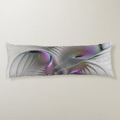 Moderne Abstracte Shy Fantasy Figuur Fractal Art Lichaamskussen (Achterkant)