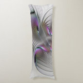 Moderne Abstracte Shy Fantasy Figuur Fractal Art Lichaamskussen (Voorkant Verticaal)