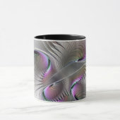 Moderne Abstracte Shy Fantasy Figuur Fractal Art Mok (Midden)