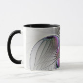 Moderne Abstracte Shy Fantasy Figuur Fractal Art Mok (Links)