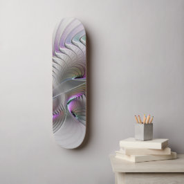 Moderne Abstracte Shy Fantasy Figuur Fractal Art Persoonlijk Skateboard