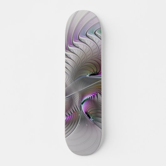 Moderne Abstracte Shy Fantasy Figuur Fractal Art Persoonlijk Skateboard (Voorkant)