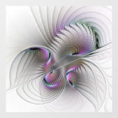 Moderne Abstracte Shy Fantasy Figuur Fractal Art Raamsticker (Vel)