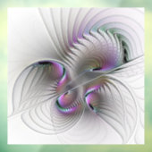Moderne Abstracte Shy Fantasy Figuur Fractal Art Raamsticker (Vel 3)
