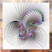 Moderne Abstracte Shy Fantasy Figuur Fractal Art Raamsticker (Vel 2)