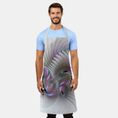 Moderne Abstracte Shy Fantasy Figuur Fractal Art Schort (Gedragen)