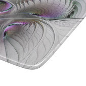 Moderne Abstracte Shy Fantasy Figuur Fractal Art Snijplank (Hoek)