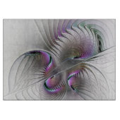 Moderne Abstracte Shy Fantasy Figuur Fractal Art Snijplank (Voorkant)