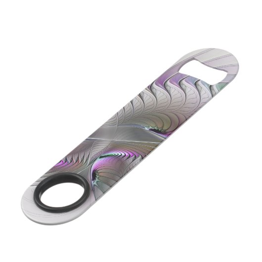 Moderne Abstracte Shy Fantasy Figuur Fractal Art Speed Flessenopener (Voorkant Gekanteld)