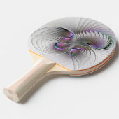 Moderne Abstracte Shy Fantasy Figuur Fractal Art Tafeltennisbatje (Voorkant Gekanteld)
