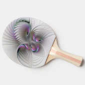 Moderne Abstracte Shy Fantasy Figuur Fractal Art Tafeltennisbatje (Zijkant)