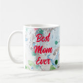 Moderne Abstracte Sjabloon Beste mama ooit Typogra Koffiemok (Links)