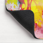 Moderne Abstracte Sjabloon Rood Geel Blauw Groen Muismat (Hoek)