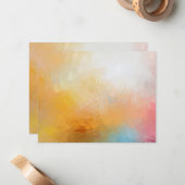 Moderne Abstracte Sjabloon voor Blank kunstwerk kl (Voorkant / Achterkant in situ)