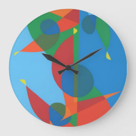 Moderne abstracte sleuteltekens wandklok