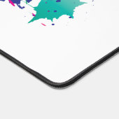 Moderne Abstracte Splatter Art Kleurrijke Plezier Bureaumat (Hoek)