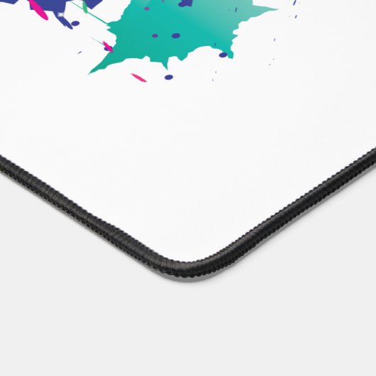 Moderne Abstracte Splatter Art Kleurrijke Plezier Bureaumat (Hoek)