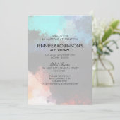 Moderne Abstracte Spletters van verf Kaart (Staand voorkant)