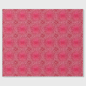 Moderne Abstracte Starburst, Bourgogne en Roze Cadeaupapier (Vlak)