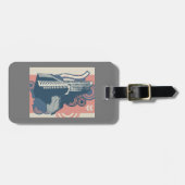 Moderne Abstracte stedelijke achtergrond levendig  Bagagelabel (Voorkant horizontaal)