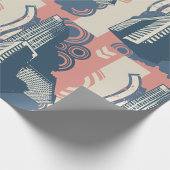 Moderne Abstracte stedelijke achtergrond levendig  Cadeaupapier