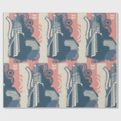 Moderne Abstracte stedelijke achtergrond levendig  Cadeaupapier (Vlak)