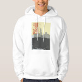 Moderne Abstracte stedelijke achtergrond levendig  Hoodie (Voorkant)