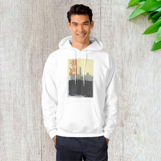 Moderne Abstracte stedelijke achtergrond levendig  Hoodie