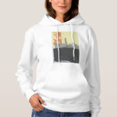 Moderne Abstracte stedelijke achtergrond levendig  Hoodie (Voorkant)