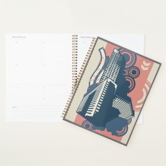 Moderne Abstracte stedelijke achtergrond levendig  Planner (Display)