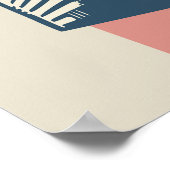 Moderne Abstracte stedelijke achtergrond levendig Poster (Hoek)