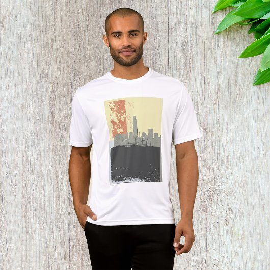 Moderne Abstracte stedelijke achtergrond levendig  T-shirt