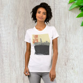 Moderne Abstracte stedelijke achtergrond levendig  T-shirt