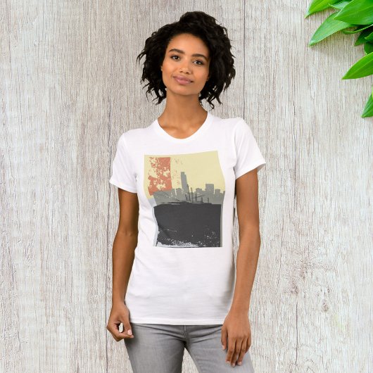 Moderne Abstracte stedelijke achtergrond levendig  T-shirt