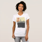 Moderne Abstracte stedelijke achtergrond levendig  T-shirt (Voorkant volledig)