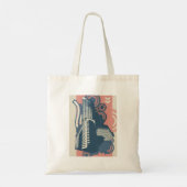 Moderne Abstracte stedelijke achtergrond levendig  Tote Bag (Achterkant)