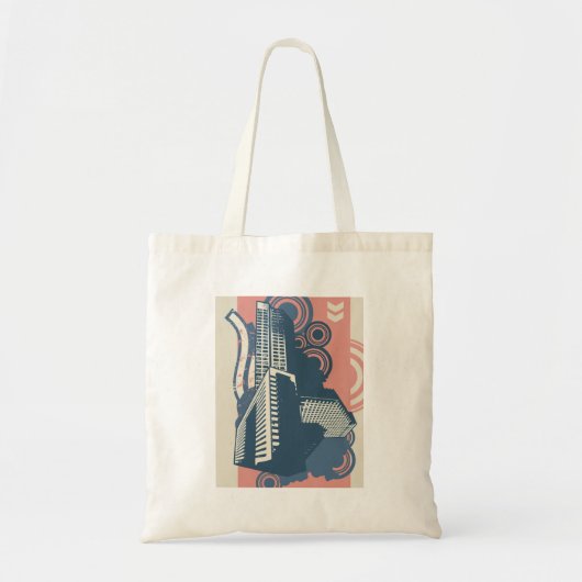 Moderne Abstracte stedelijke achtergrond levendig  Tote Bag (Voorkant)