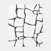 Moderne Abstracte Steenpatroon Fleece Deken (Voorkant)