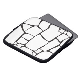 Moderne Abstracte Steenpatroon Laptop Sleeve