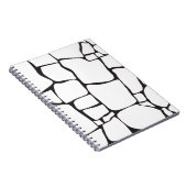 Moderne Abstracte Steenpatroon Notitieboek (Rechterzijde)
