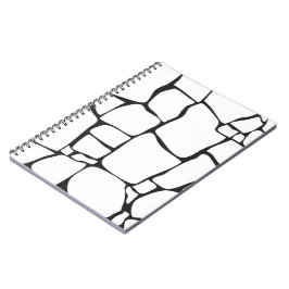Moderne Abstracte Steenpatroon Notitieboek