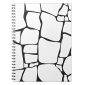 Moderne Abstracte Steenpatroon Notitieboek (Voorkant)