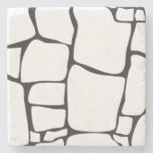 Moderne Abstracte Stenen Mozaïek Decoratie Onderzetter (Voorkant)