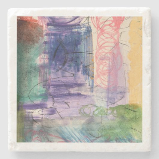 Moderne Abstracte Stenen Onderzetter (Voorkant)