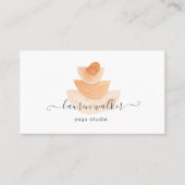 Moderne Abstracte stenen piramide yogastudio Visitekaartje (Voorkant)