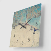 Moderne Abstracte Stenen Textuur Wandklok (Hoek)