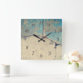 Moderne Abstracte stenen wandklok (Huis)