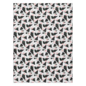 Moderne Abstracte Stippen en roze bloemen Tafelkleed (Voorkant)