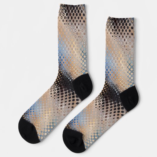 Moderne Abstracte Stippen Sokken (Links)